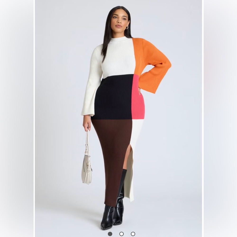 Colorblocked Maxi Dress